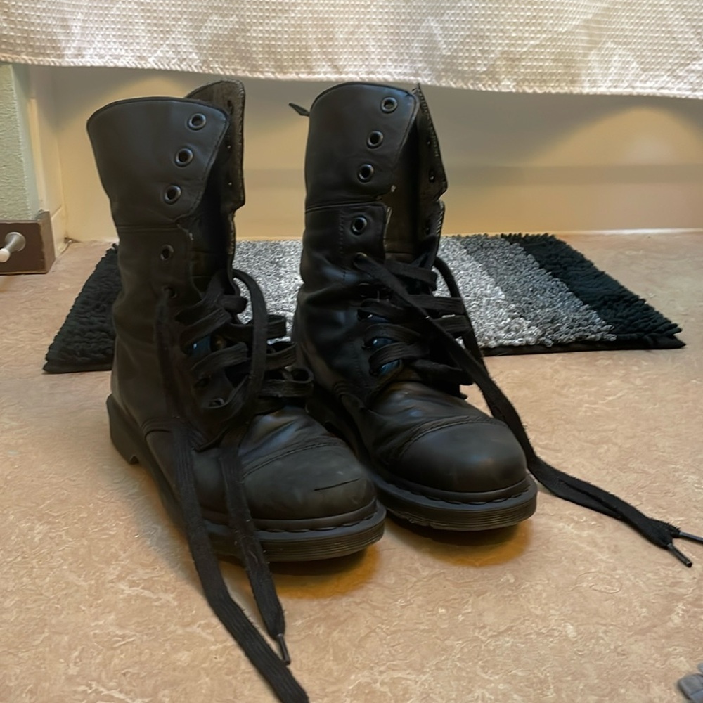 Doc Martens high low moto boots